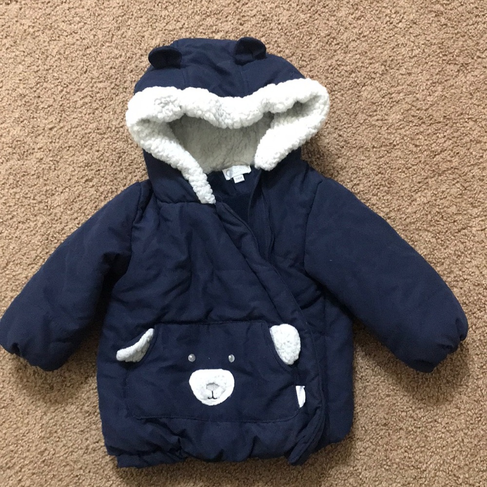 Quiltex 24M boys’ bear puffer/winter jacket